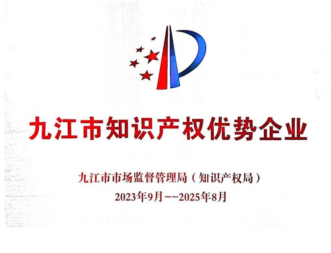 九江市知识产权优势企业